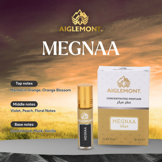 Aiglemont Megnaa, 6ml Roll-on, Alcohol free, Long Lasting Non-Alcoholic Attar Attar, Ittar, Itr, Atar, Athar, Itra