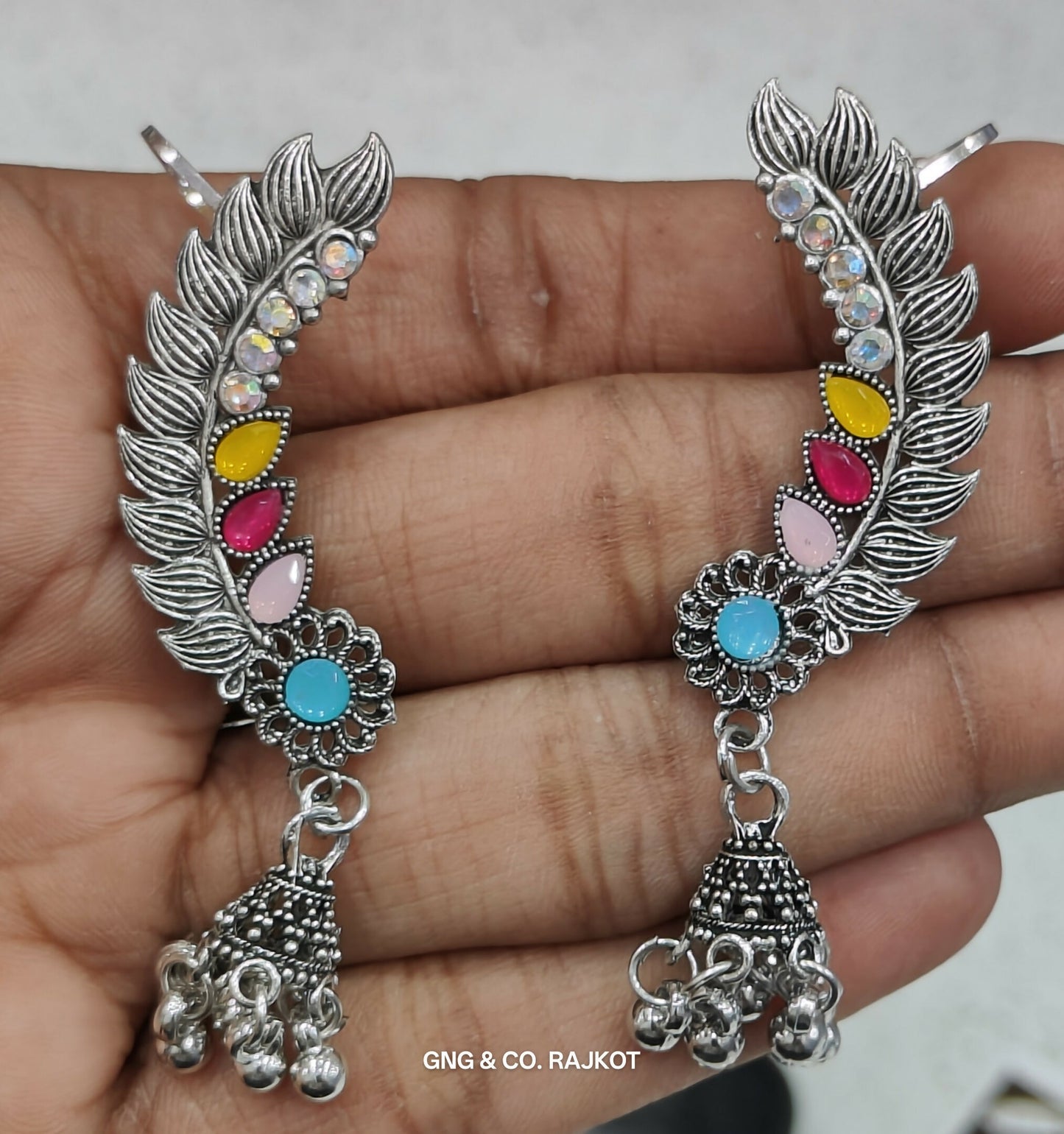 Silver Jhumka Earings