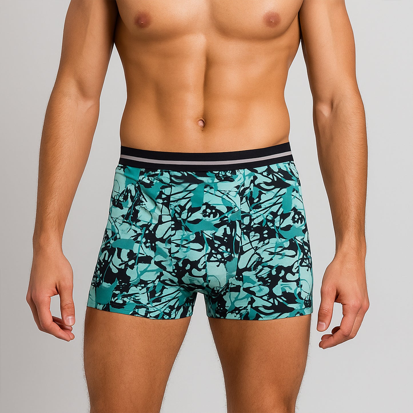 Men’s Stretch Boxer Briefs (Large) - (1 Pc / Mix Color)