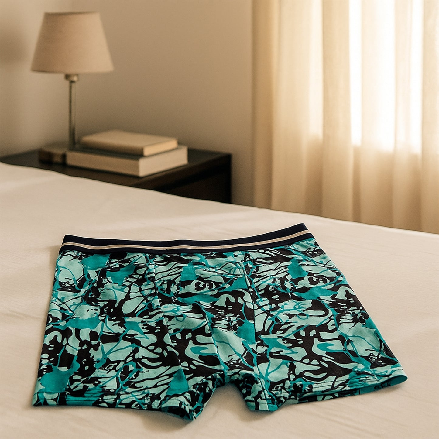Men’s Stretch Boxer Briefs (Large) - (1 Pc / Mix Color)