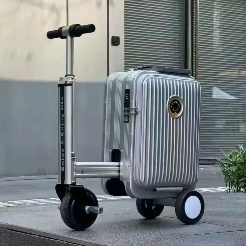 Electric Ride On Scooter Travel Bag with Foldable Trolley Design – Available in Silver, Pink & Black
