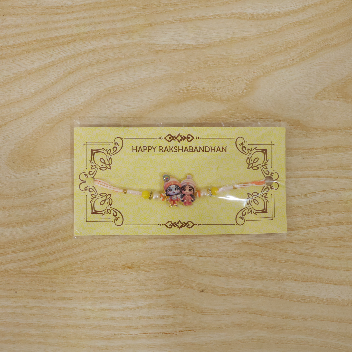 Lord Krishna Radha Rakhi Devotional Gift for Brother (10pcs)