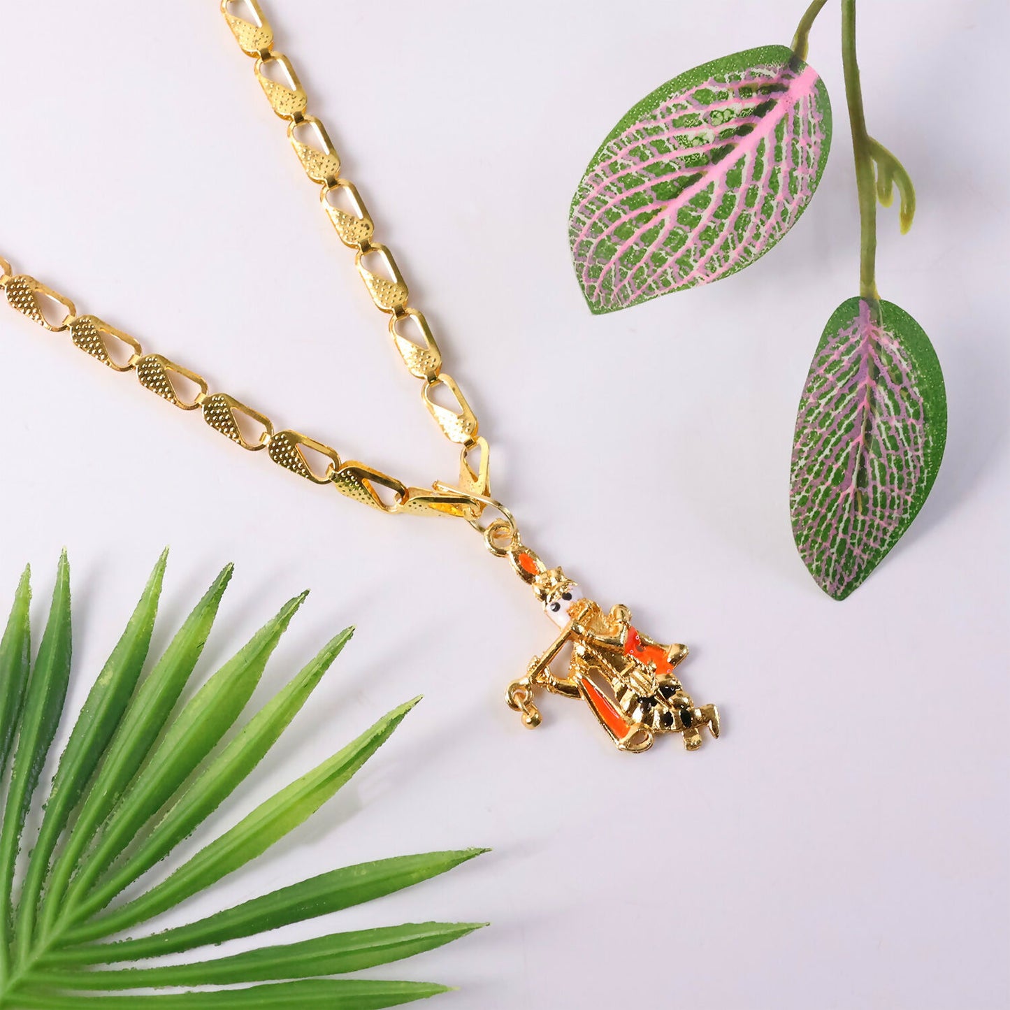 Lord Krishna Pendant with Chain – Eternal Divine Charm Necklace