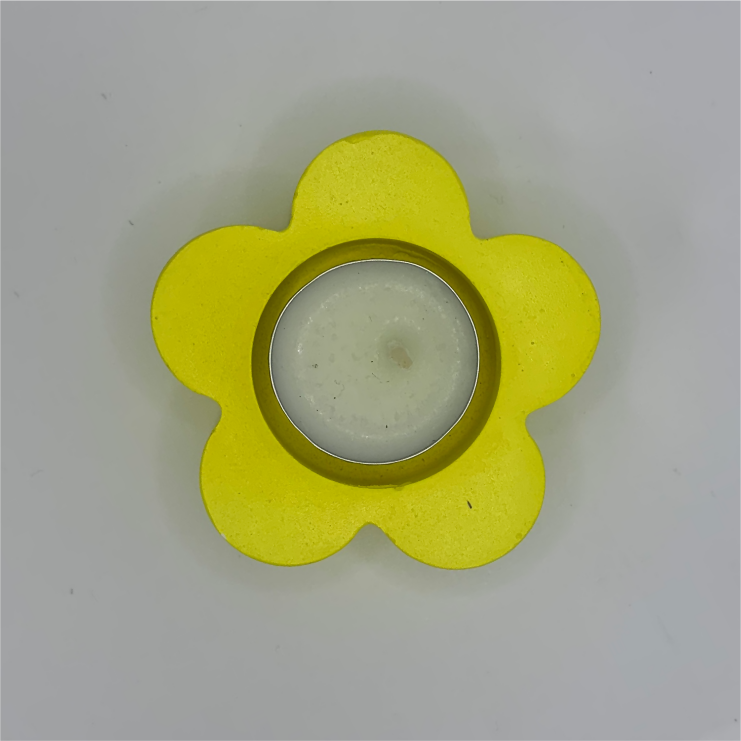 Flower Diya yellow tealight candle Elegant Home Decor Handmade