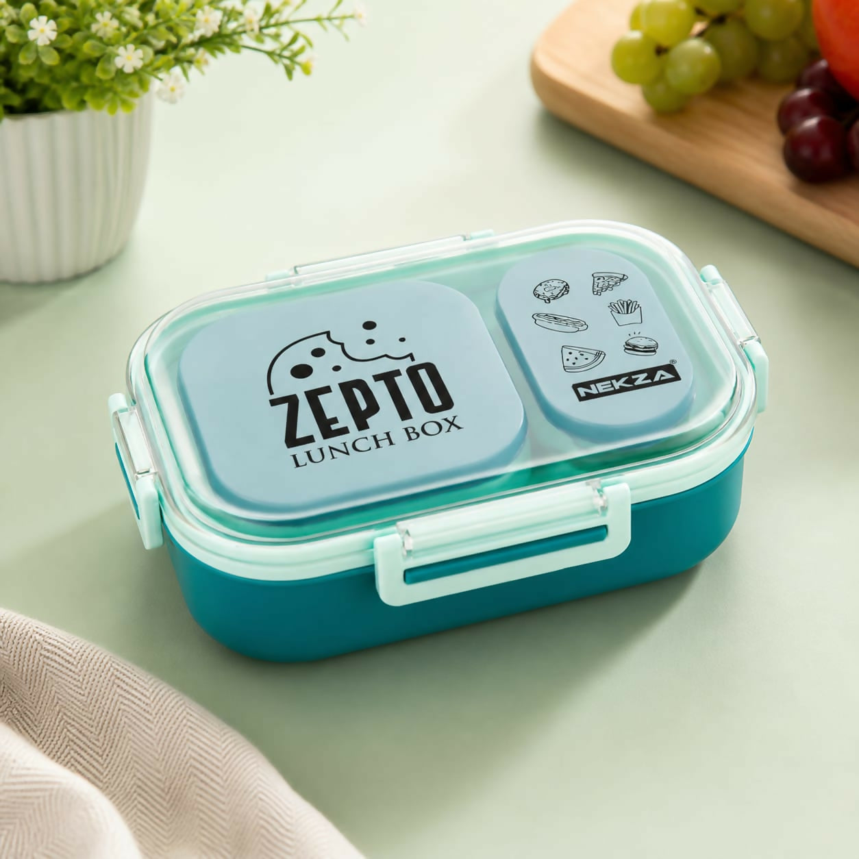ZEPTO bento box with included spoon and containers