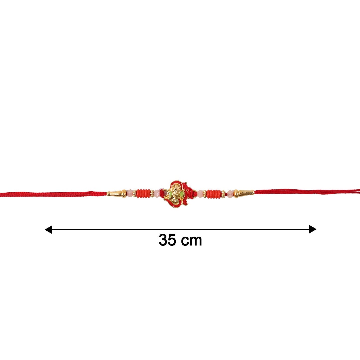 Mini Lord Ganesha Rakhi Traditional Designer Gift for Brother (10pcs)