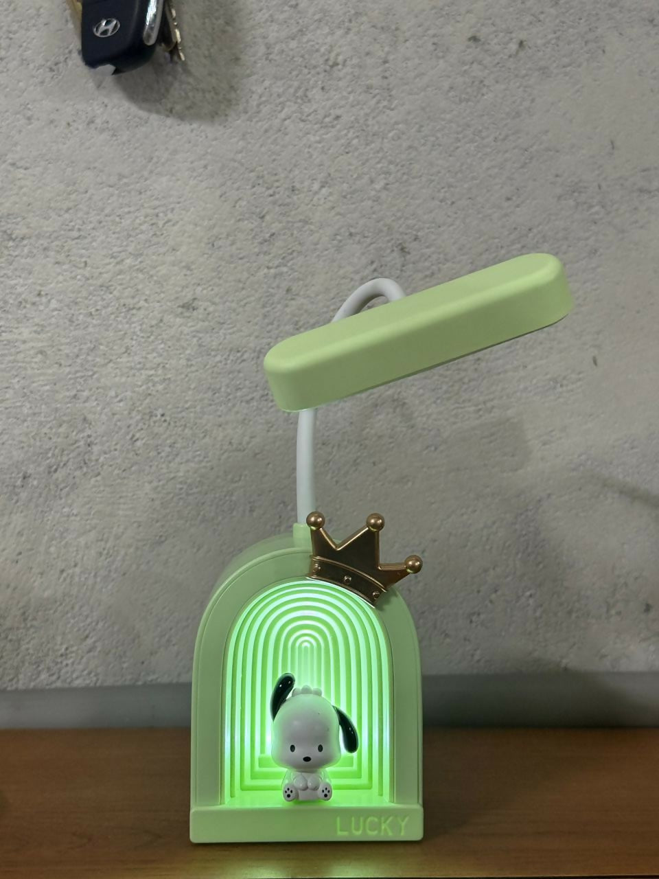 Cute Lucky Cartoon LED Desk Lamp for Kids with Adjustable Neck Night Light