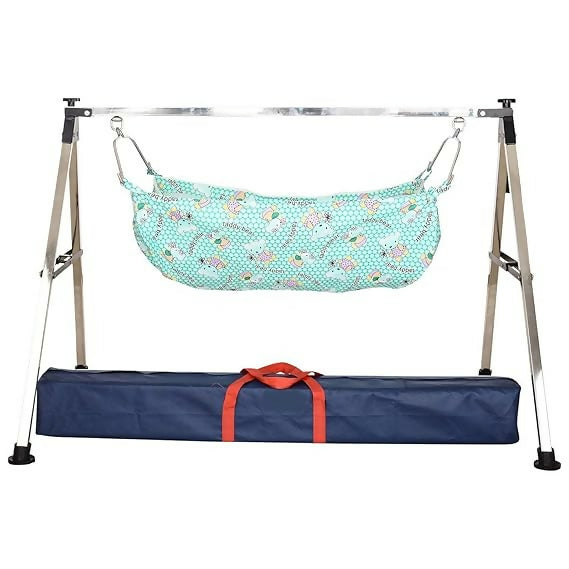 Portable baby hammock cradle ideal for indoor and travel use