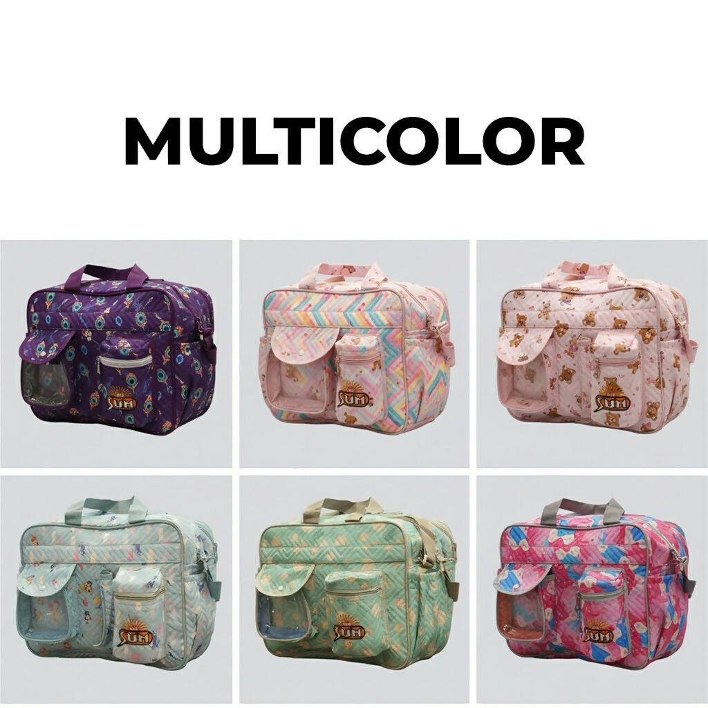 Mother Bag Diaper Bag One Shoulder Baby Bag Women Travel Handbag for Baby Nursing Mummy Maternity Printed Nappy Bag (Multicolor)