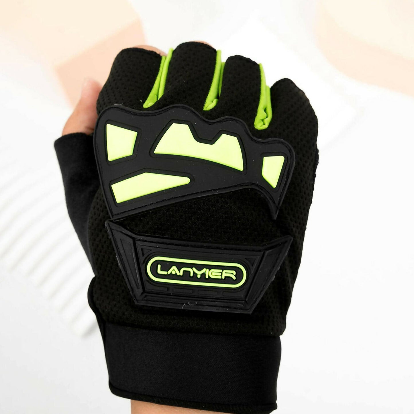 Unisex Half Finger Gym Gloves with Anti-Slip Grip and Protective Padding for Weightlifting, Cycling, and Fitness – 3 Pair