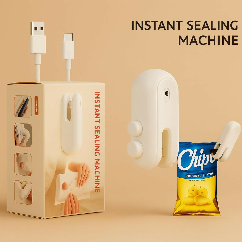 Rechargeable Mini Instant Heat Sealing Machine for Snack & Food Bag Resealing