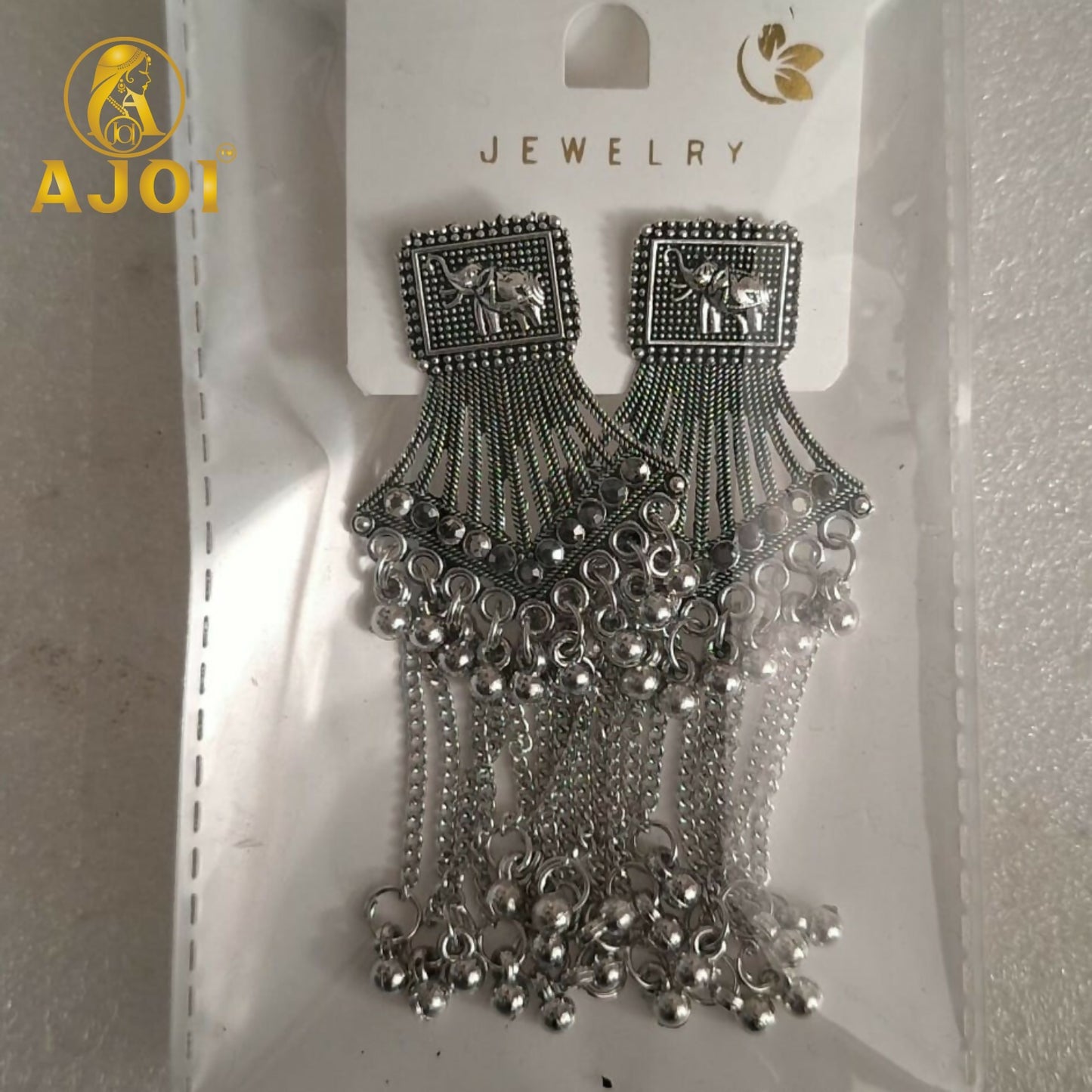 Heritage Silver Elephant Earrings