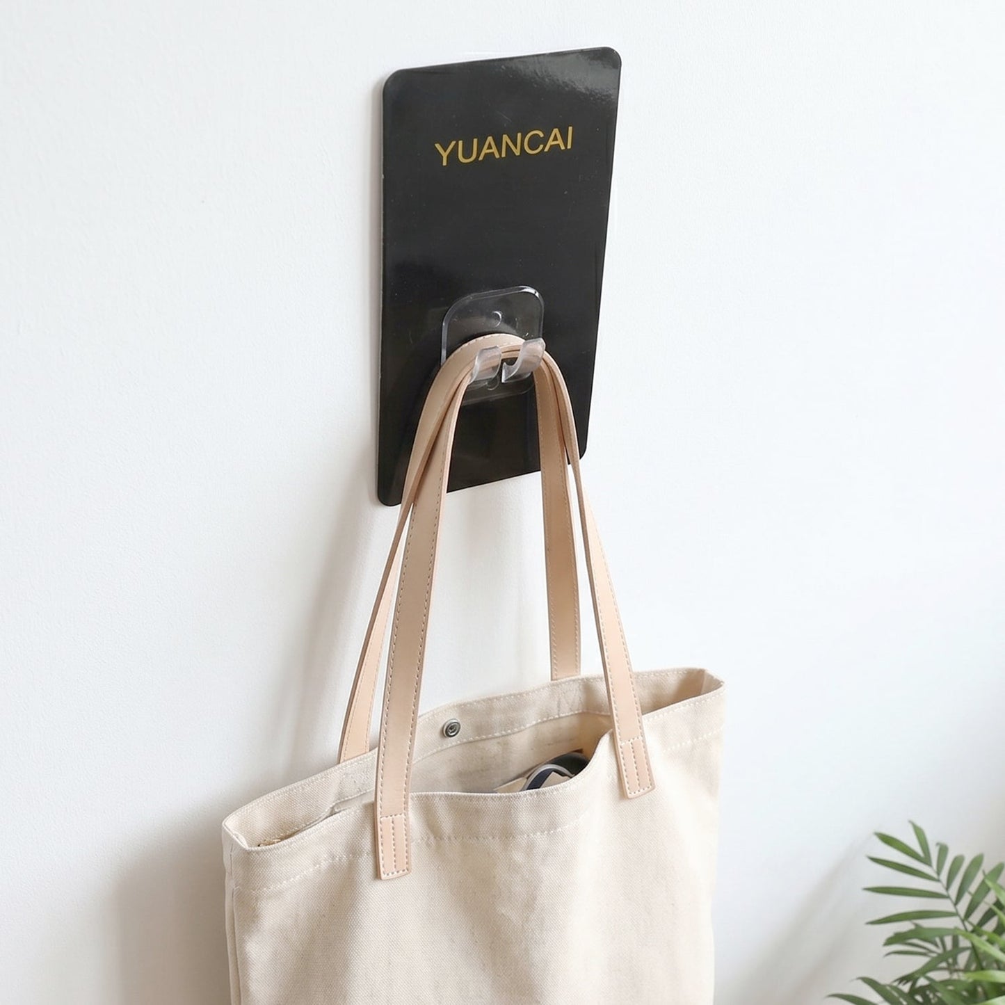 Plastic hook reusable mounting