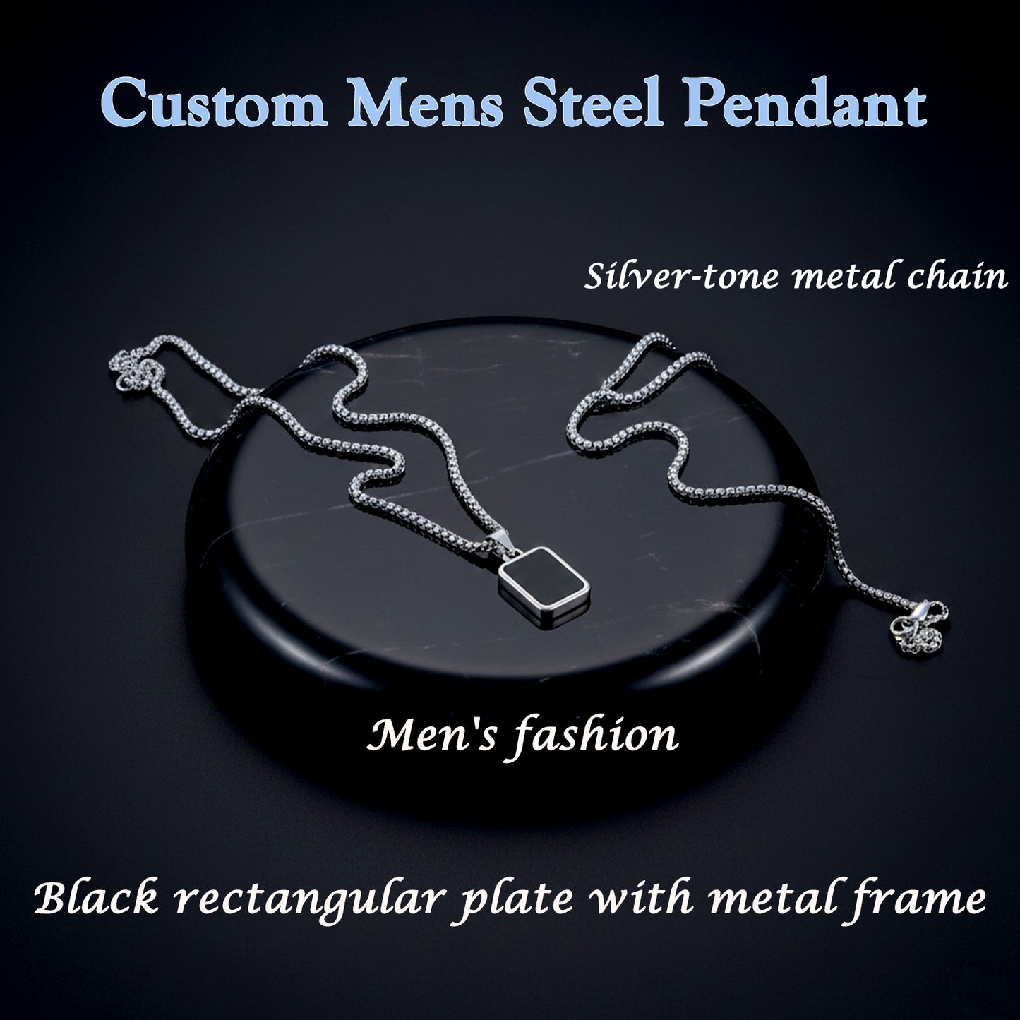 Customize / Personalized Premium Stainless-Steel Men’s Fashion Pendant Chain (1 Pc)