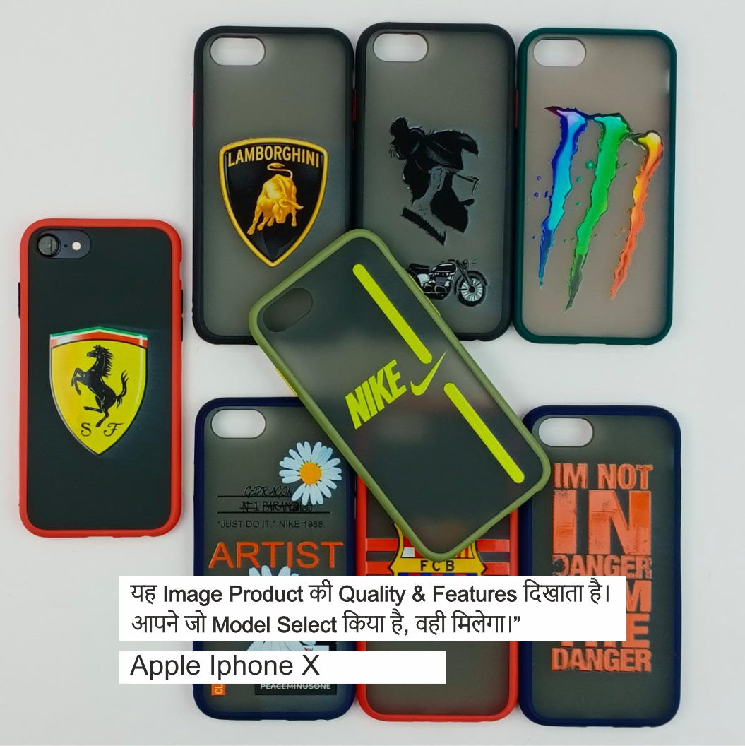 Smoke Case With Touch Fill Print Case For Iphone X