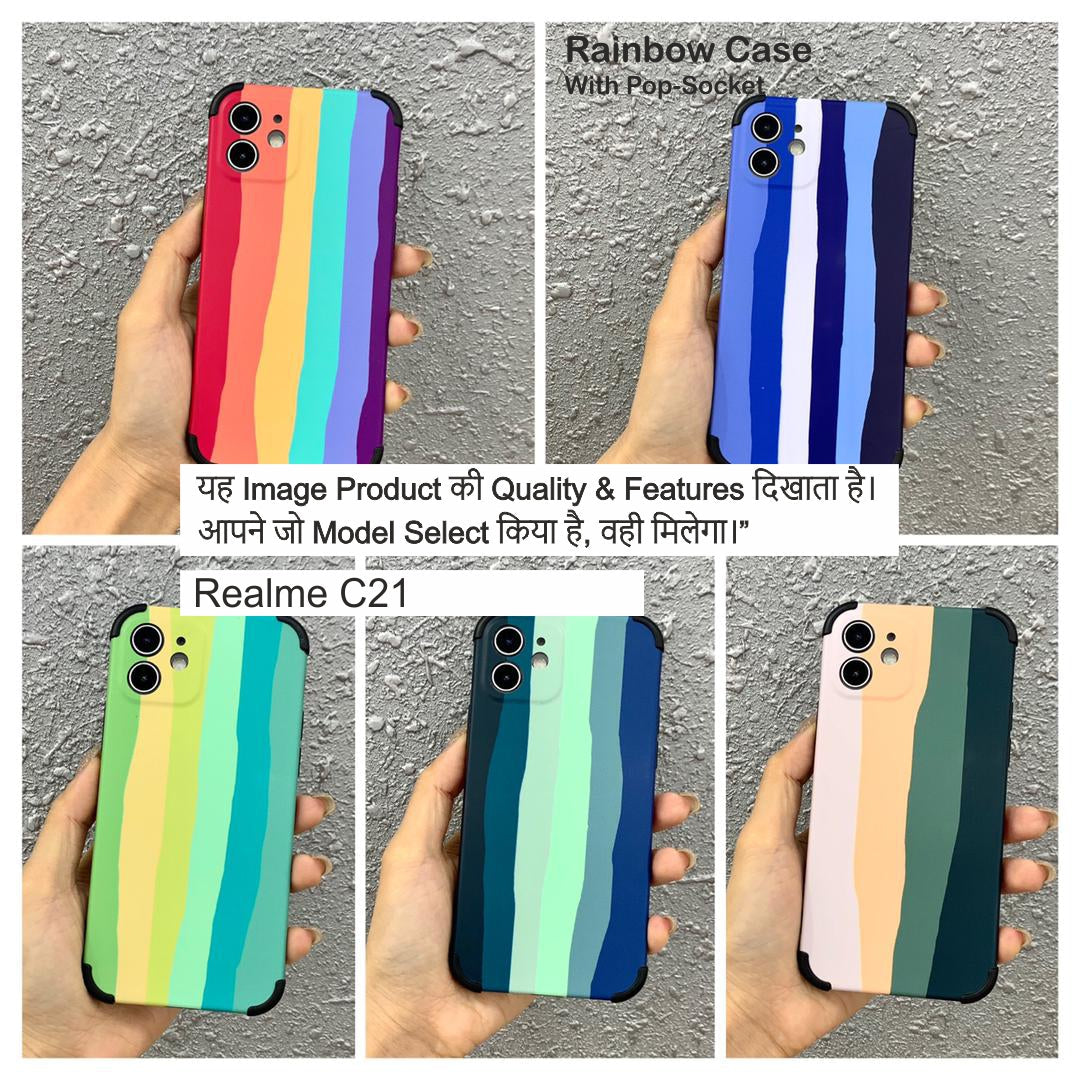 Rainbow With Socket Case For Realme C21