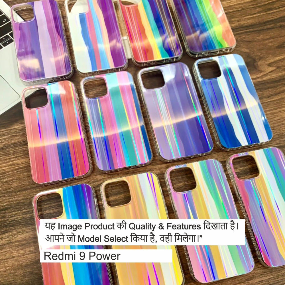 Rainbow Shiny Hard Case Case For Redmi 9 Power