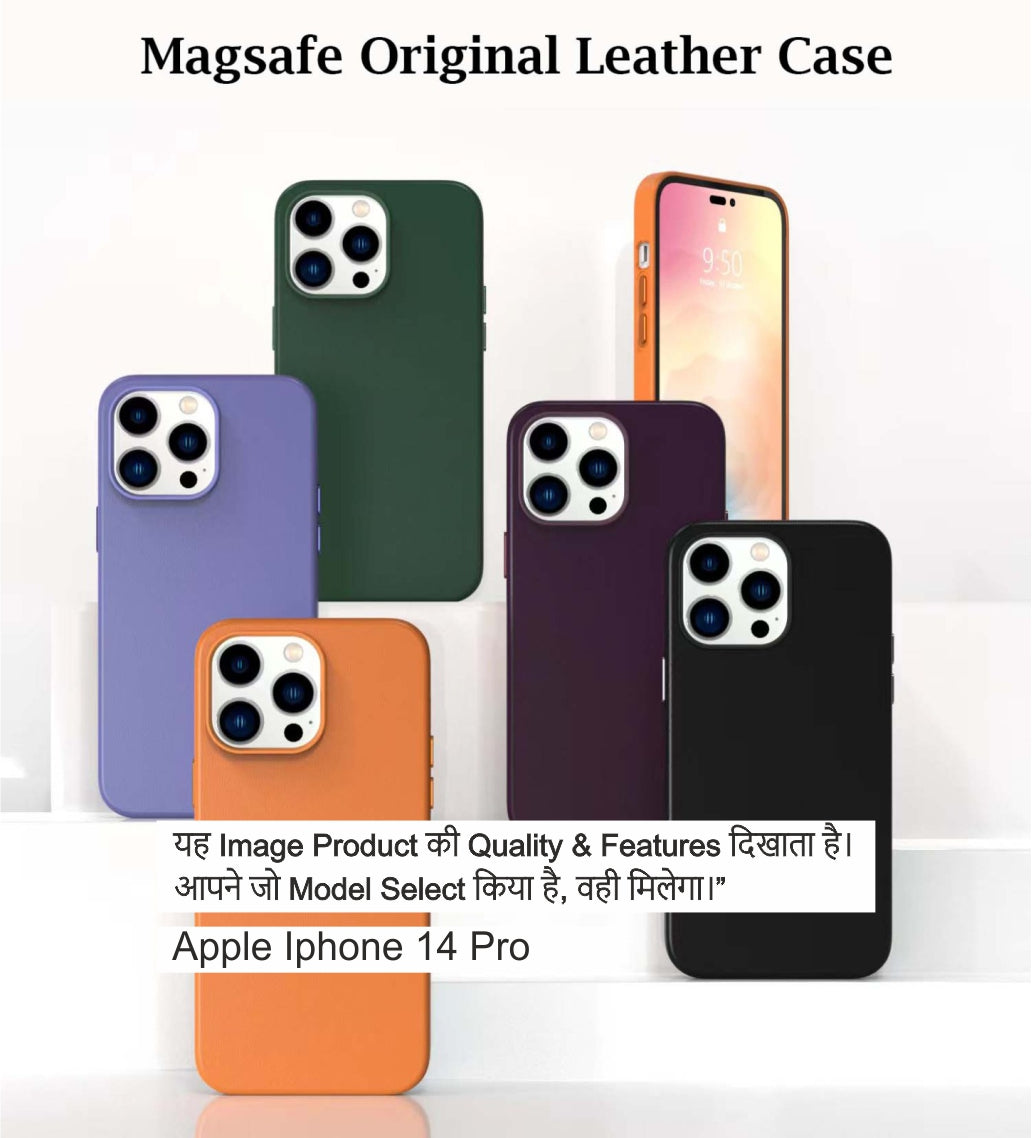 Magsafe Leather With Box Packing Case For Iphone 14 Pro