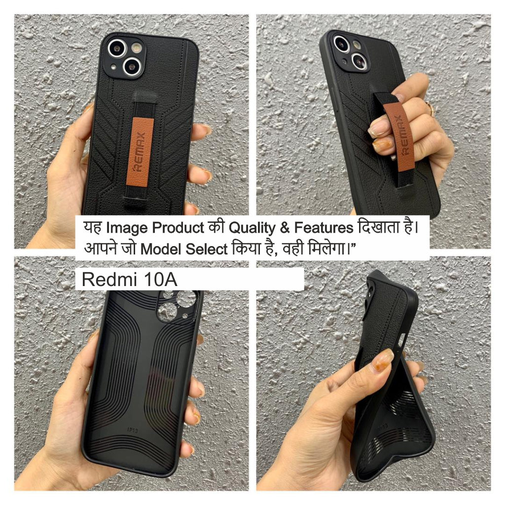 Remax Leather Case With Belt Case For Redmi 10A