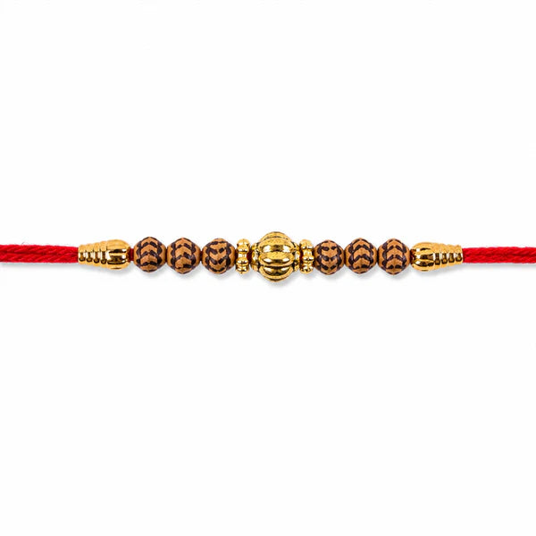 Traditional Design Beads Spiritual Designer Rakhi for Brother