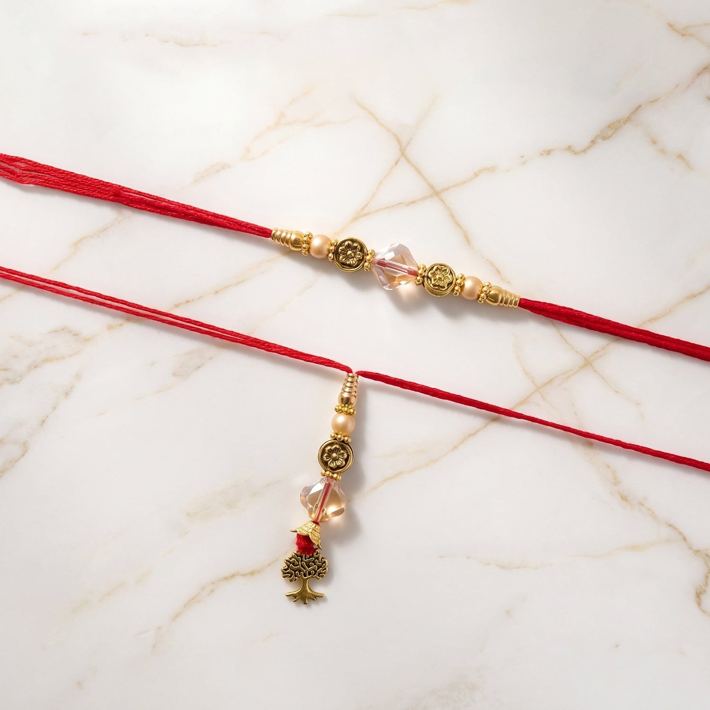 Golden Peacock Bhabhi Rakhi showcasing craftsmanship