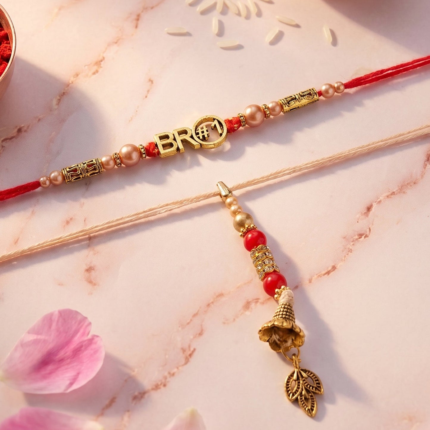 Bhabhi Rakhi decorative chain and latkan