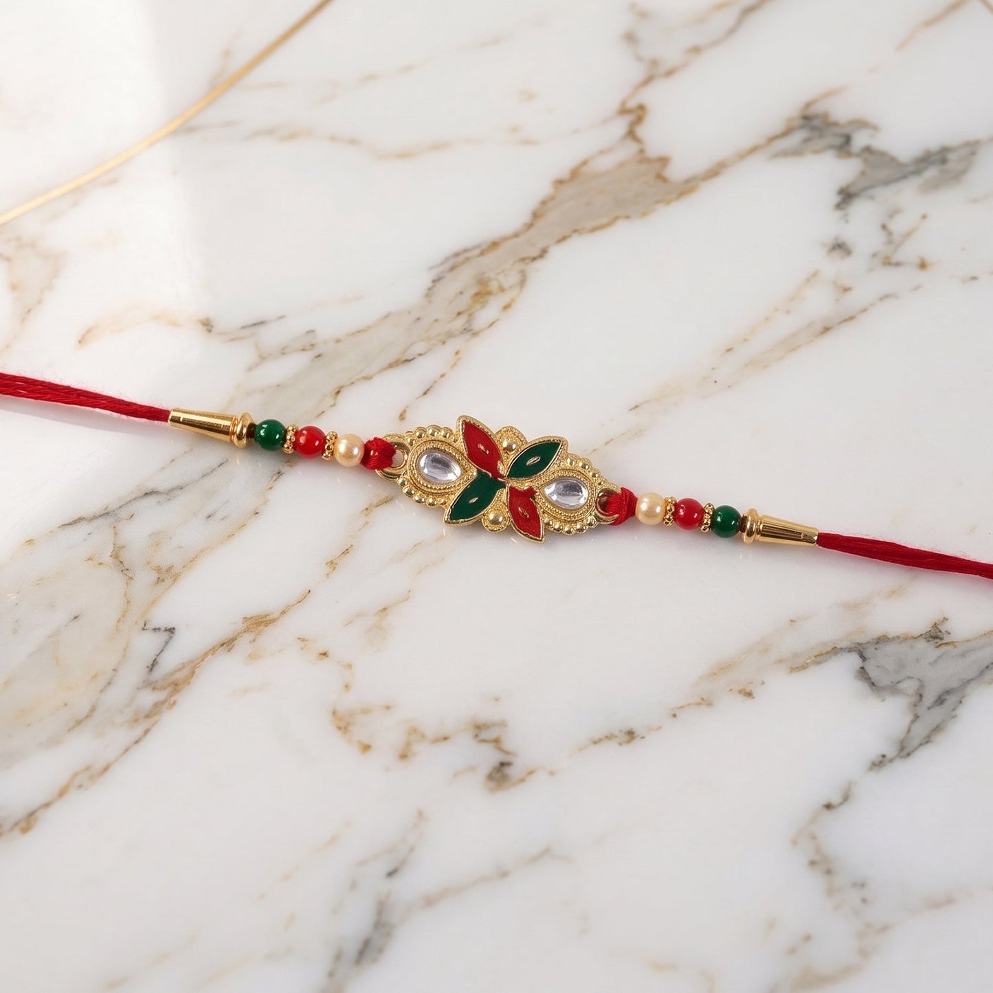 Traditional Rakhi with decorative beads