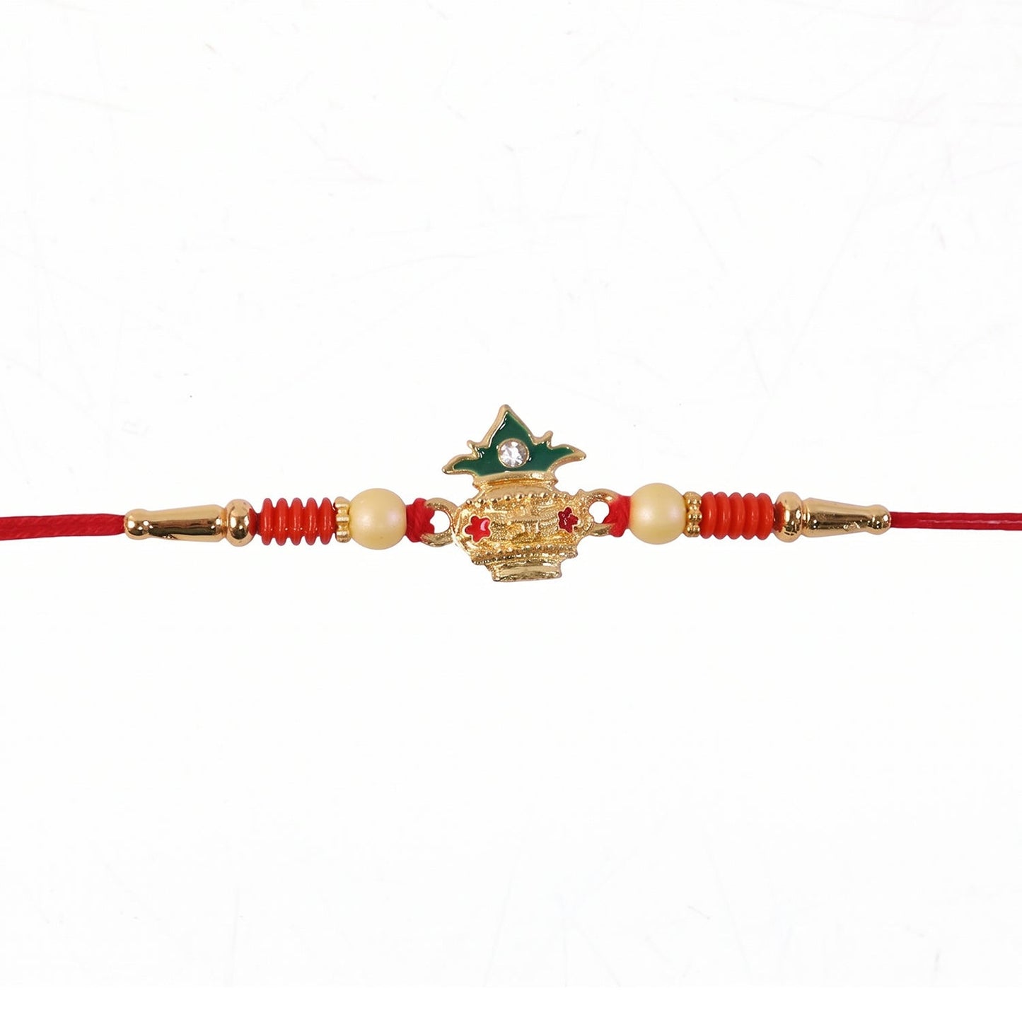 Kalash Rakhi decorative centerpiece detail
