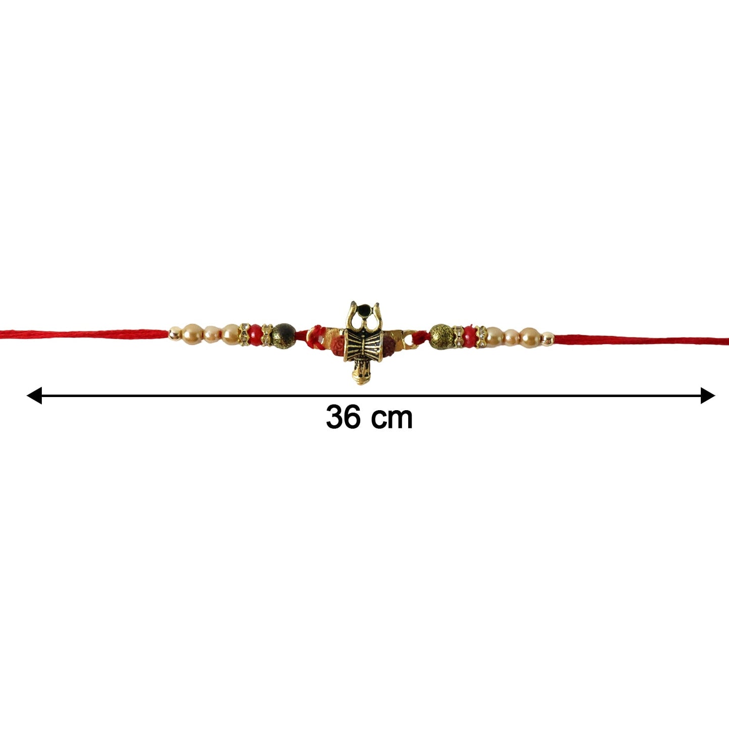 Traditional Damru Trishul rakhi ready to tie
