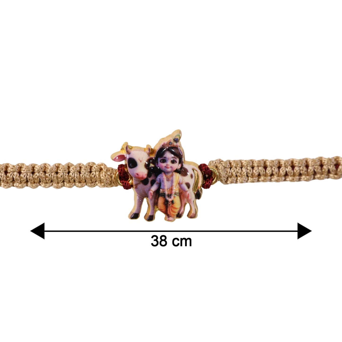 Lightweight Krishna Cow fancy rakhi for brother