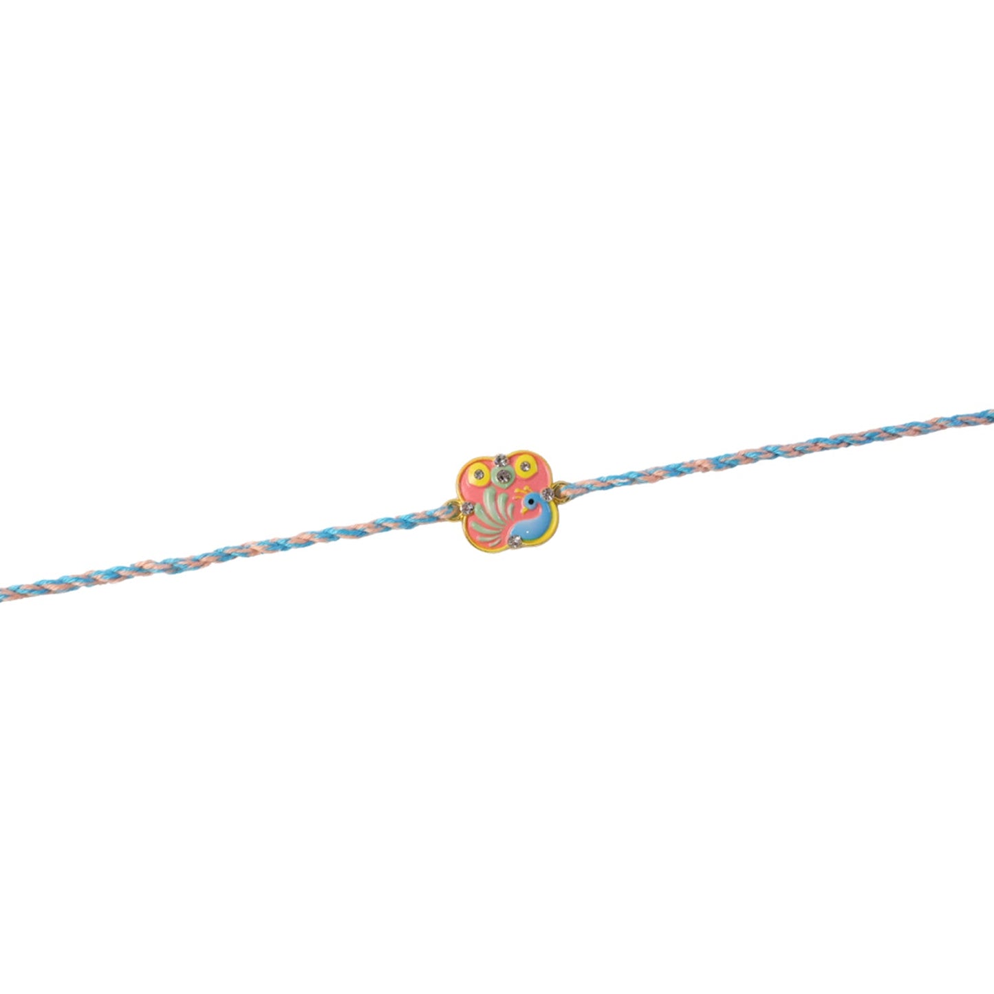 Stylish Peacock Designer Fancy Dori Rakhi for Brother (1 Pc)