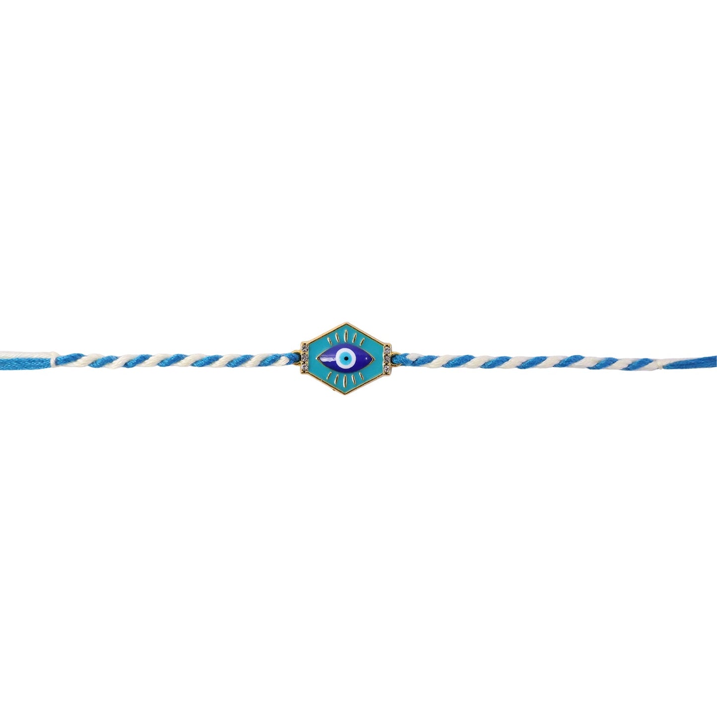 Evil Eye Charm Fancy Dori Rakhi for Brother (1 Pc)