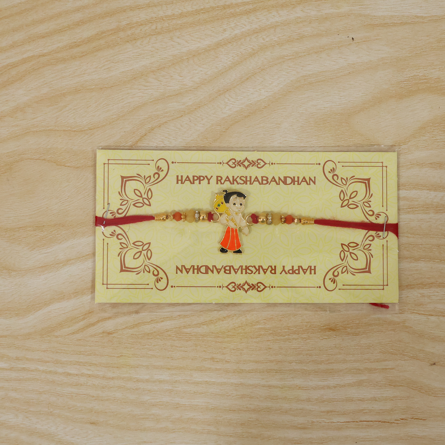 Top view of Chhota Bheem rakhi for brother