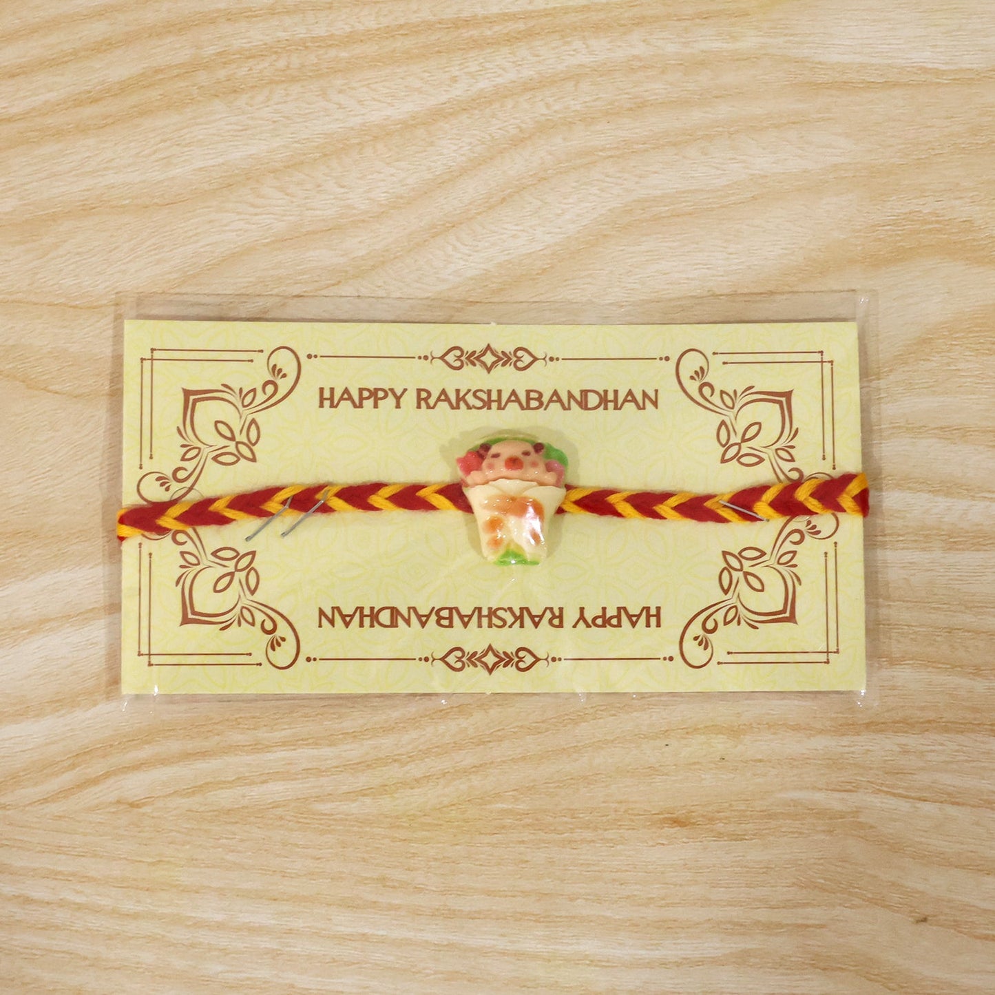 Premium festive rakhi with easy-to-tie dori