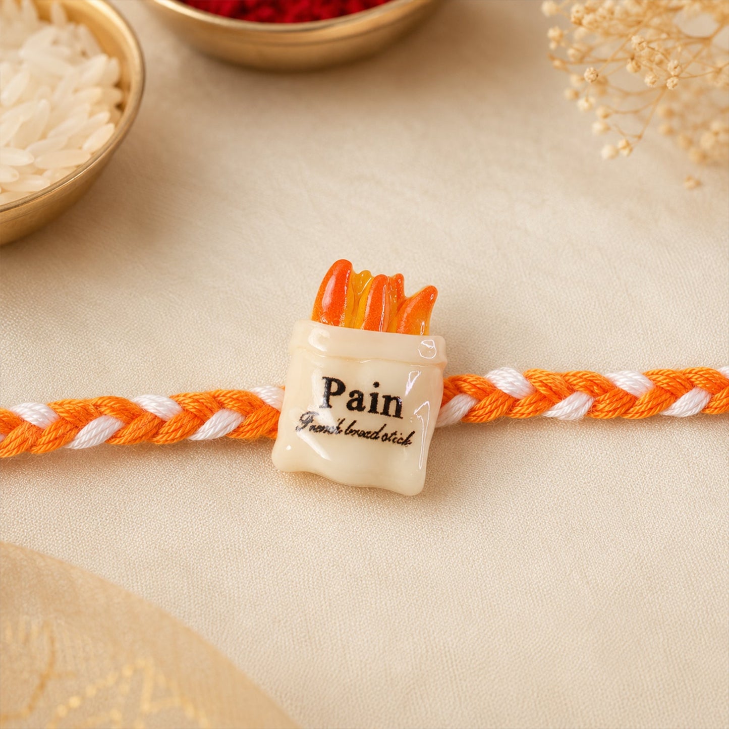 Traditional yet modern rakhi design for Raksha Bandhan