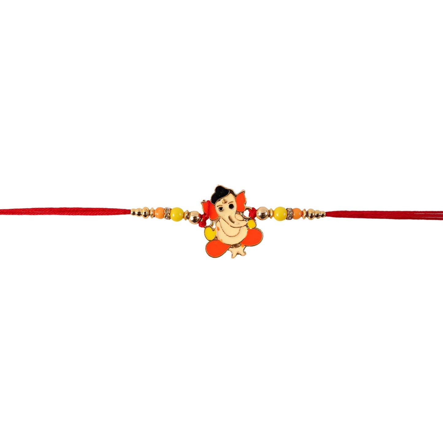 Rakhi showing neat finishing and traditional design