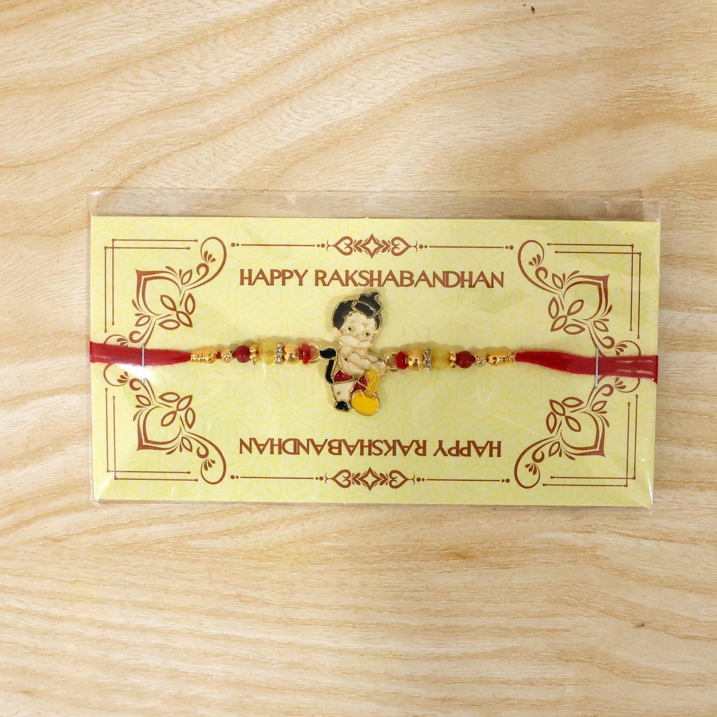 Bal Hanuman Gada charm rakhi full length view