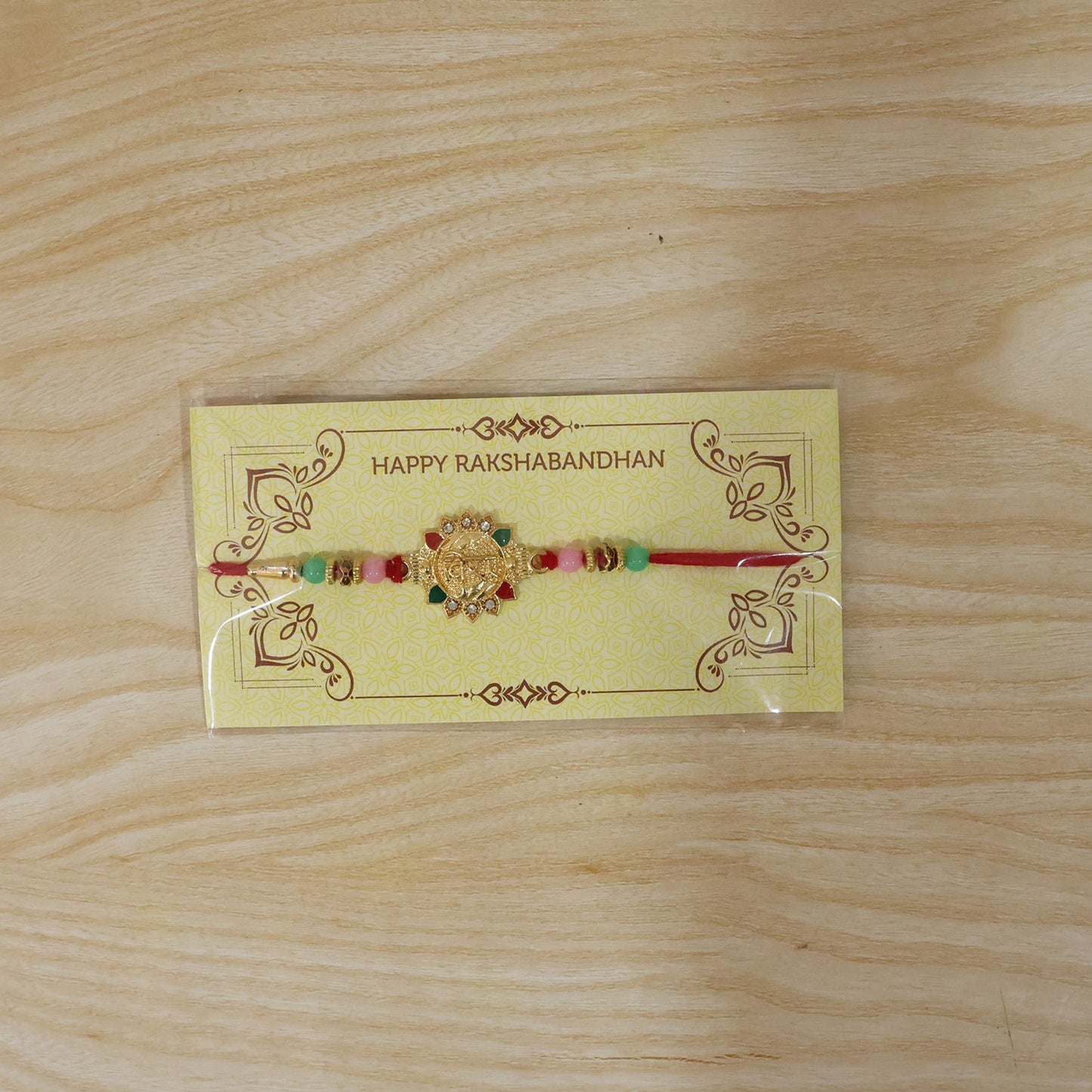 Veera Charm With Beads Rakhi for Brother (1 Pc)