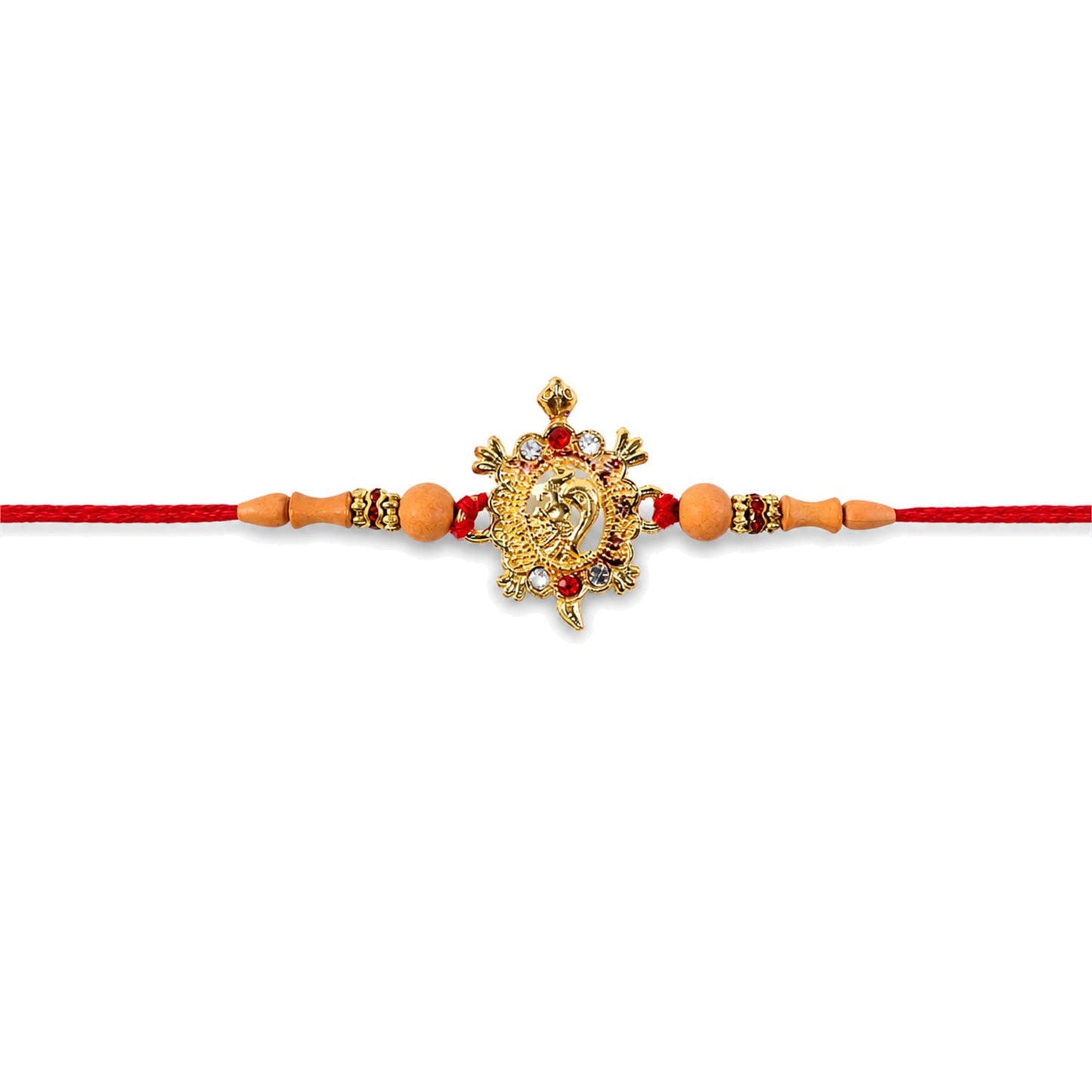 Elegant Turtle Peacock Charm Rakhi for Raksha Bandhan