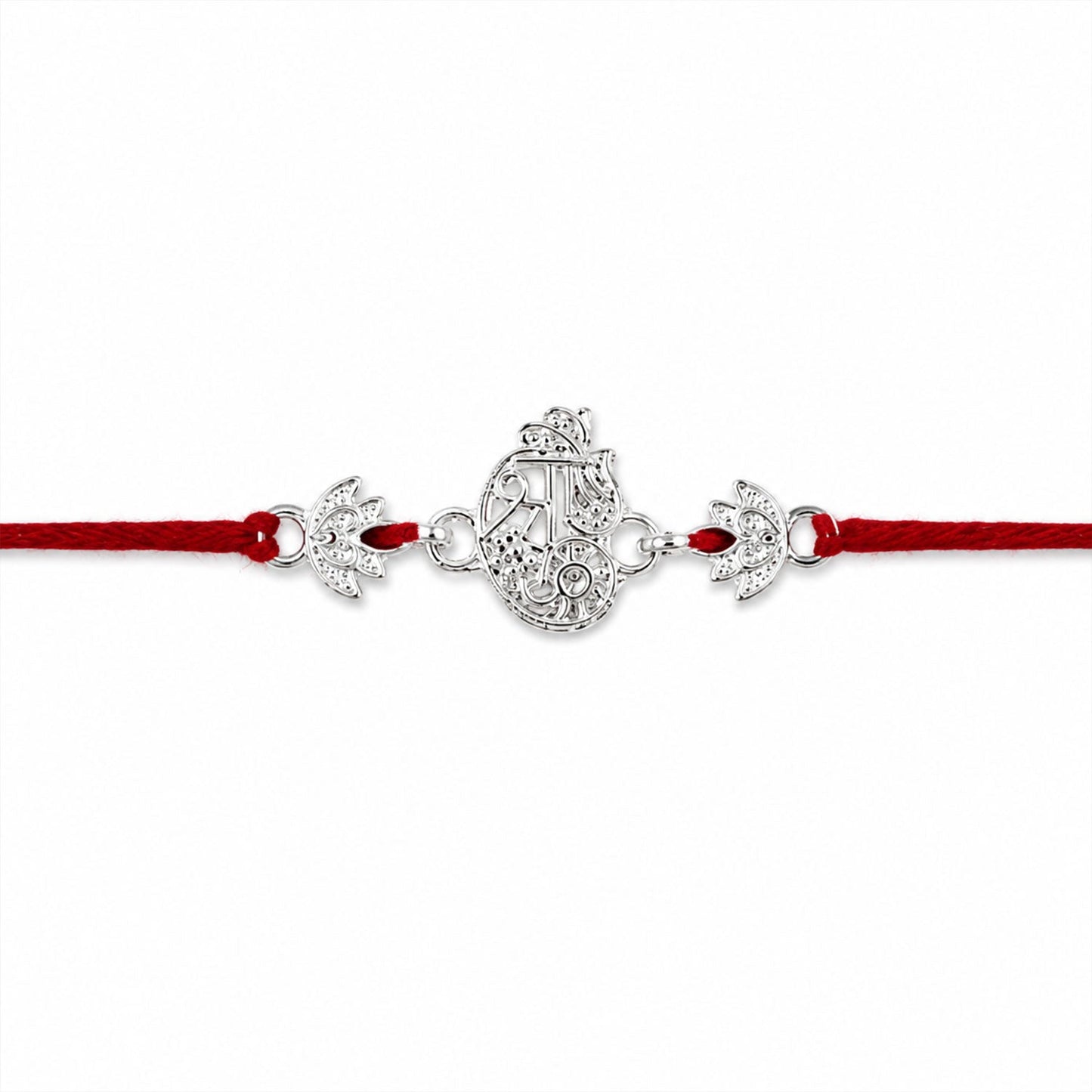Oxidised Silver Krishna Rakhi
