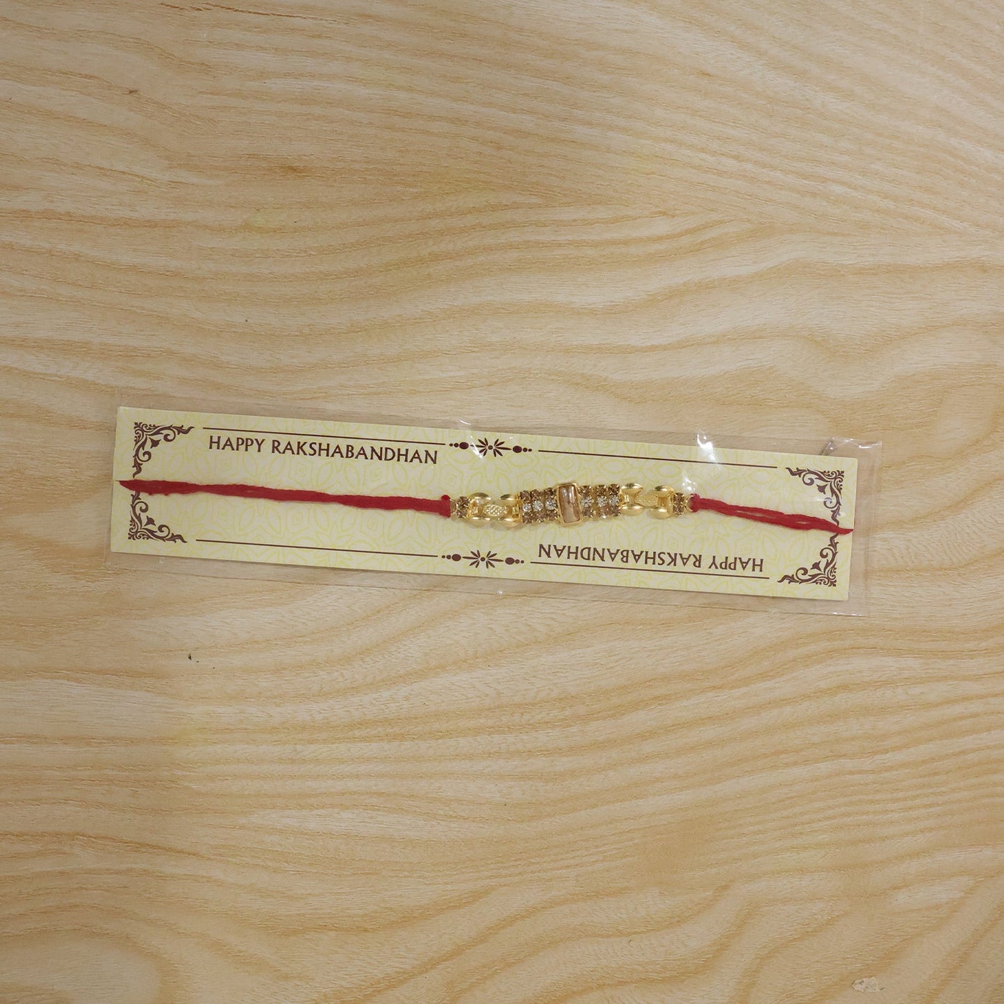 Sparkling AD Stone Rakhi for Brother - Rakshabandhan Gift