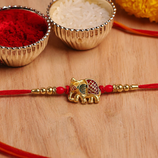 Elephant Rakhi – Handcrafted Traditional Design for Raksha Bandhan