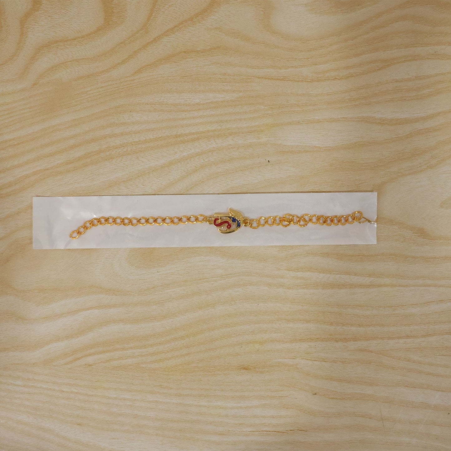 Complete Auspicious bracelet rakhi with decorative beads