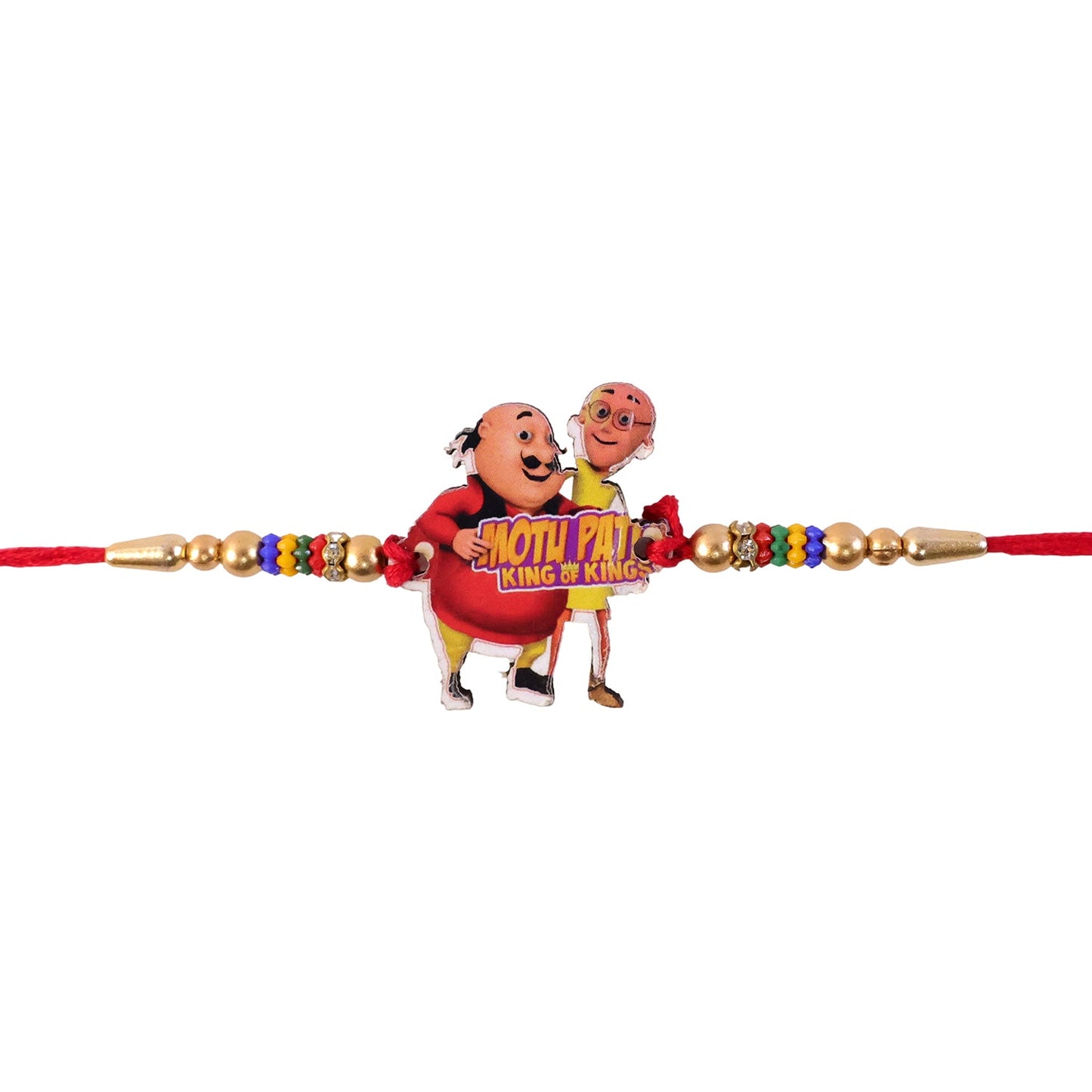Cartoon Character Multicolor Bead Rakhi