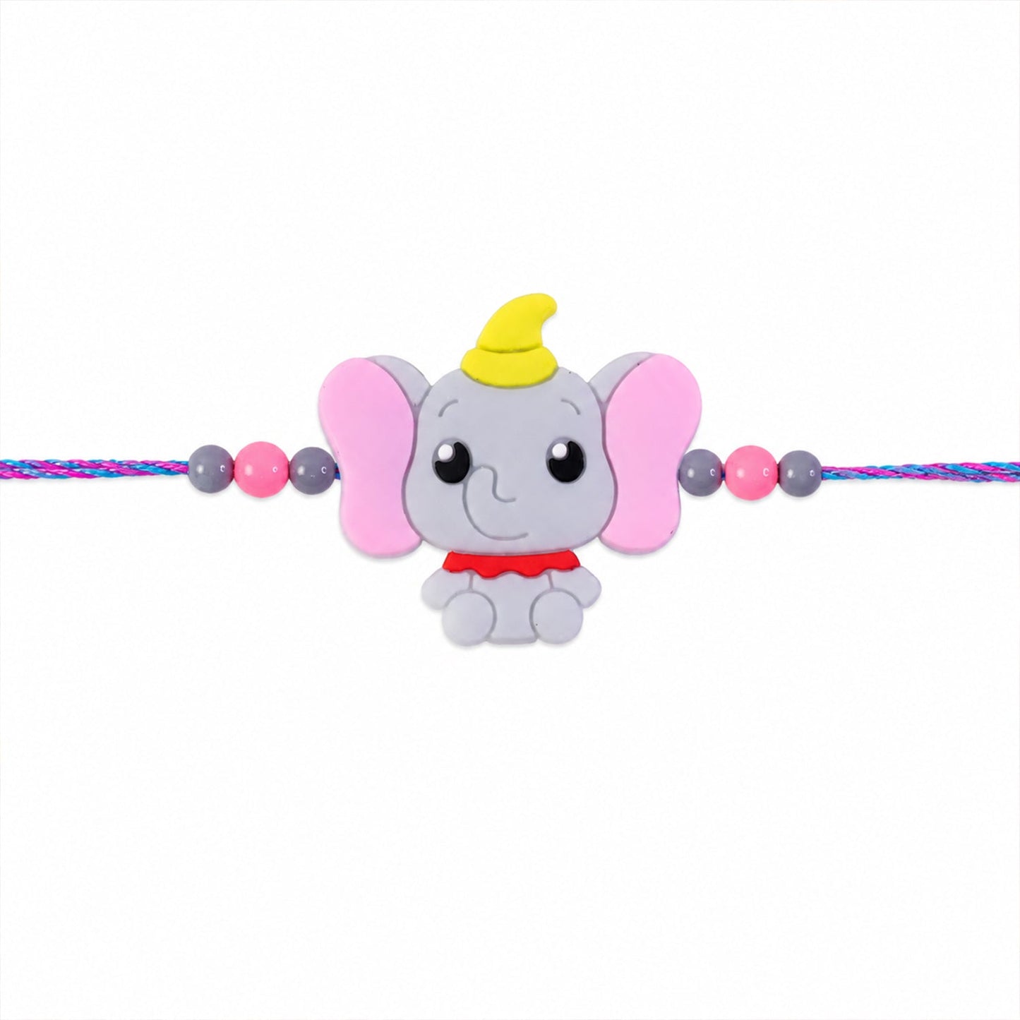 Cute Cartoon Elephant Kids Rakhi for Little Brother