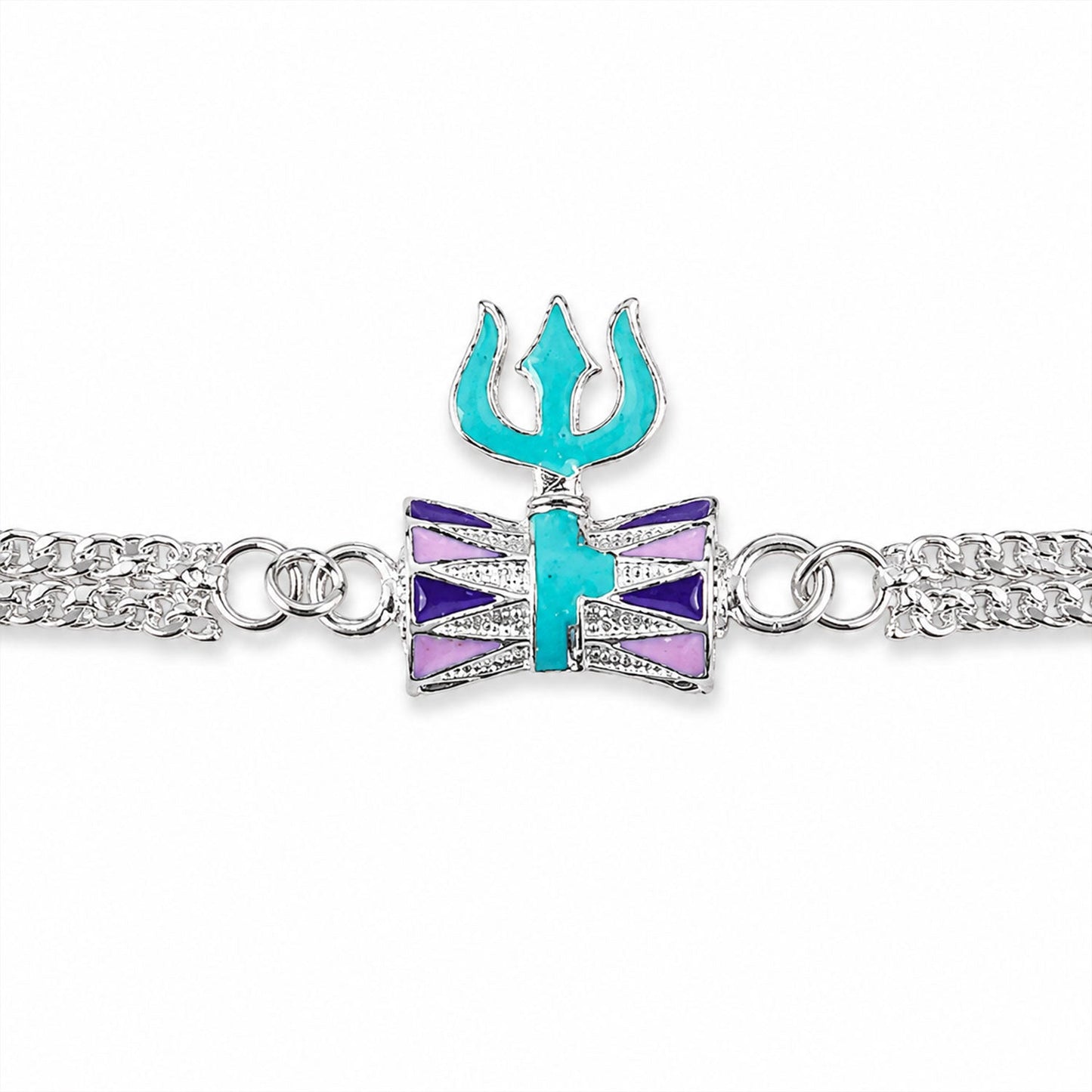 Silver Chain Trishul Rakhi for Brother | Shiv Rakhi