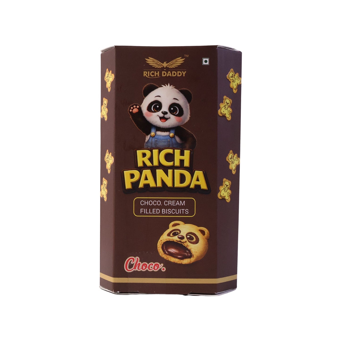 Rich Daddy Rich Panda Choco Cream Filled Biscuits (60 Gm)