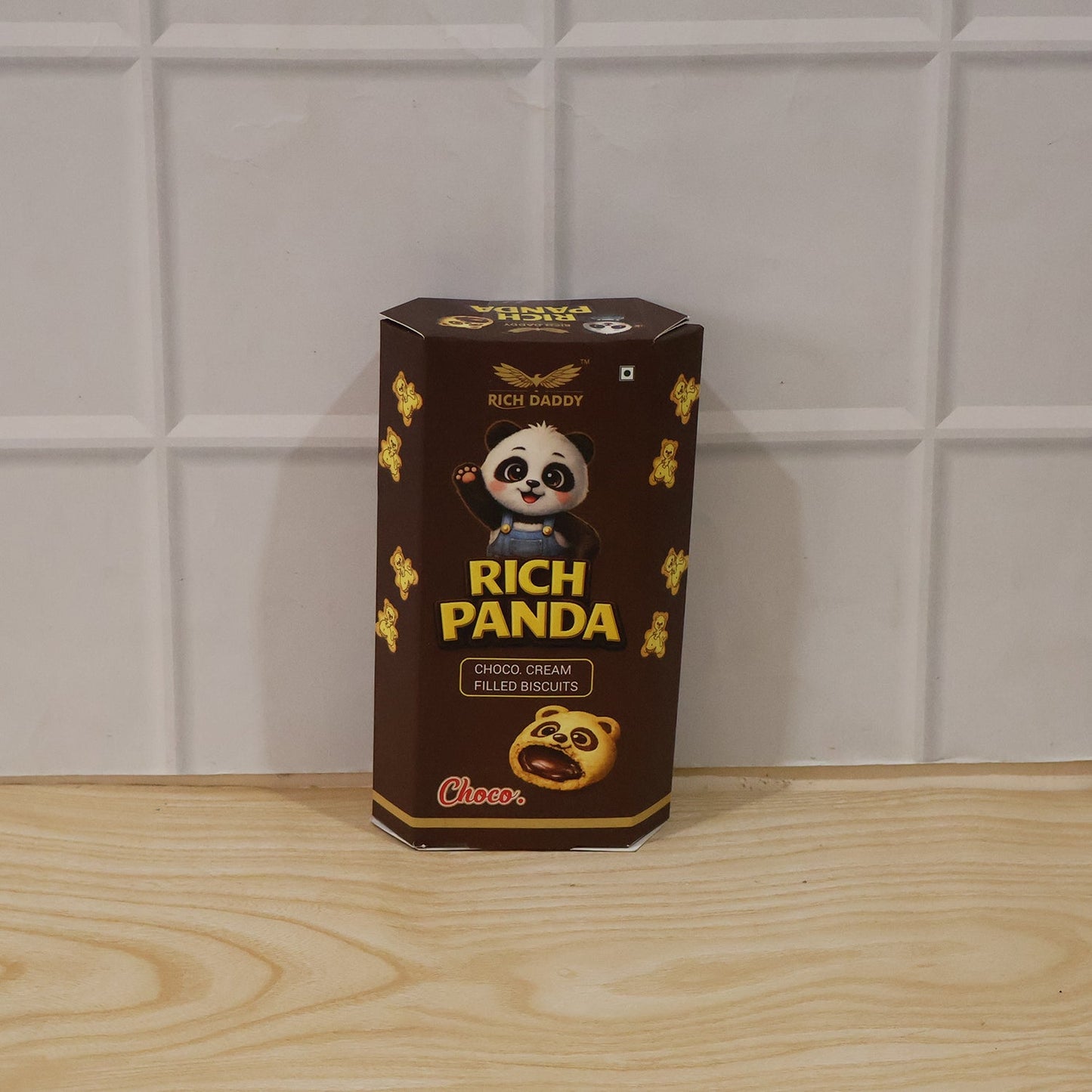Rich Daddy Rich Panda Choco Cream Filled Biscuits (60 Gm)