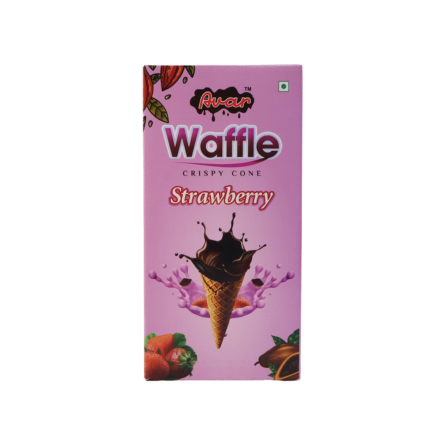 Avar Waffle Crispy Cone – Strawberry Flavour (150 Gm)