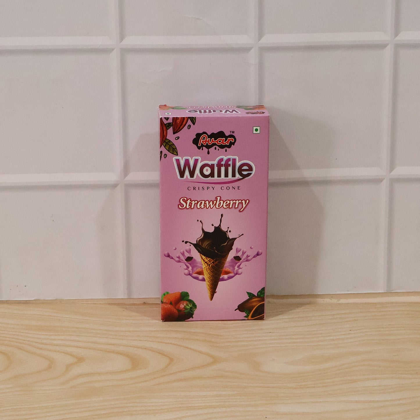 Avar Waffle Crispy Cone – Strawberry Flavour (150 Gm)